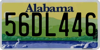 AL license plate 56DL446