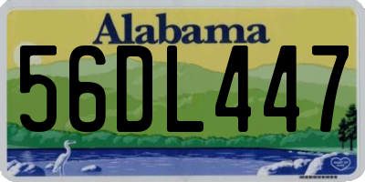 AL license plate 56DL447