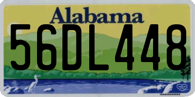 AL license plate 56DL448