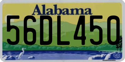 AL license plate 56DL450
