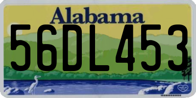 AL license plate 56DL453