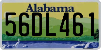 AL license plate 56DL461
