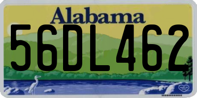 AL license plate 56DL462