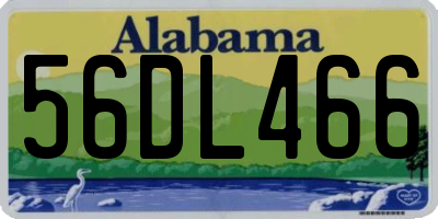 AL license plate 56DL466
