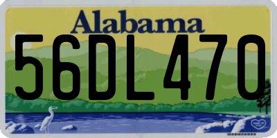 AL license plate 56DL470