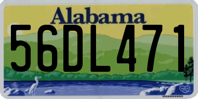 AL license plate 56DL471