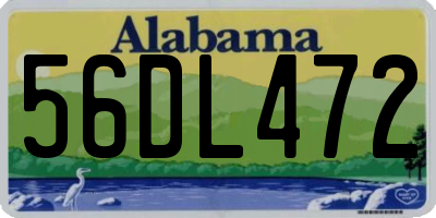 AL license plate 56DL472