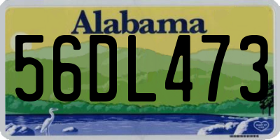 AL license plate 56DL473