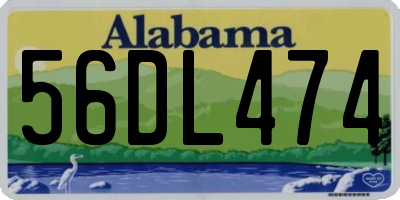 AL license plate 56DL474