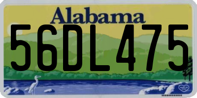 AL license plate 56DL475