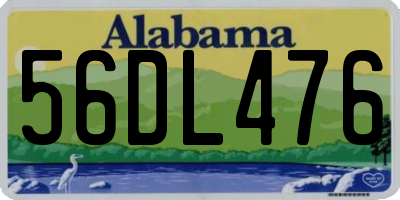 AL license plate 56DL476