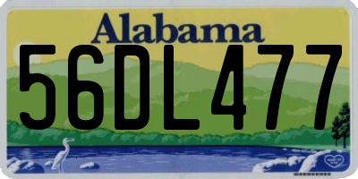 AL license plate 56DL477
