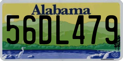 AL license plate 56DL479