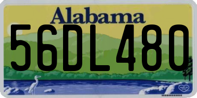 AL license plate 56DL480