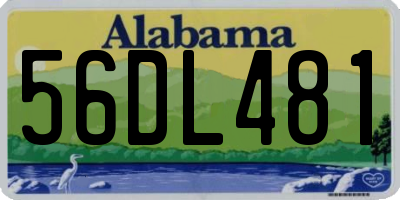 AL license plate 56DL481