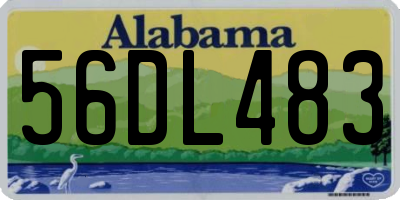 AL license plate 56DL483