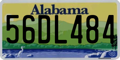 AL license plate 56DL484