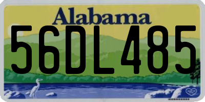 AL license plate 56DL485