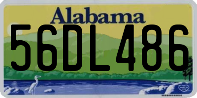 AL license plate 56DL486