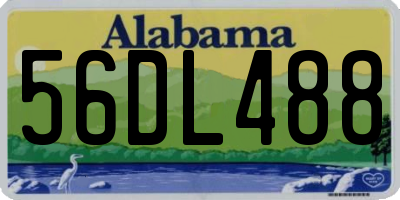 AL license plate 56DL488