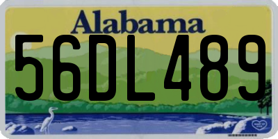 AL license plate 56DL489