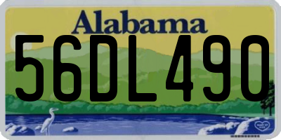 AL license plate 56DL490