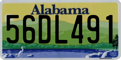 AL license plate 56DL491