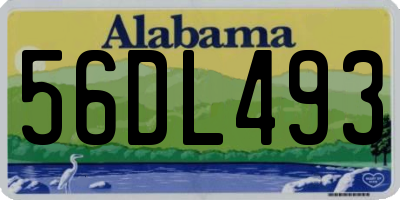 AL license plate 56DL493