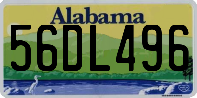 AL license plate 56DL496