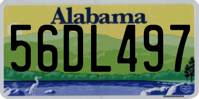 AL license plate 56DL497