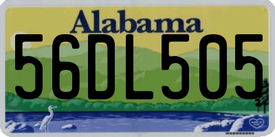 AL license plate 56DL505