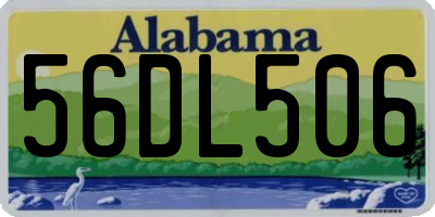 AL license plate 56DL506
