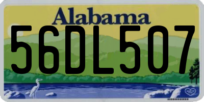 AL license plate 56DL507