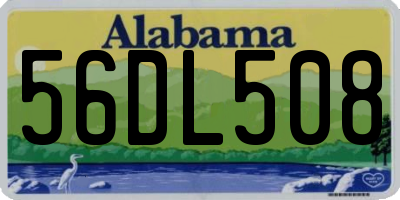 AL license plate 56DL508