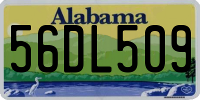 AL license plate 56DL509