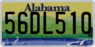 AL license plate 56DL510