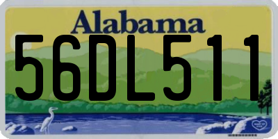 AL license plate 56DL511