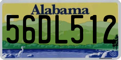 AL license plate 56DL512