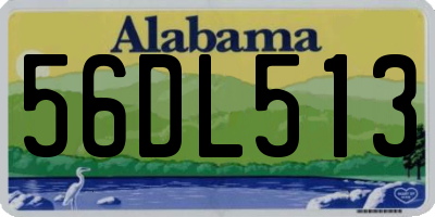 AL license plate 56DL513