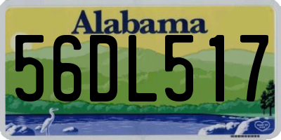 AL license plate 56DL517