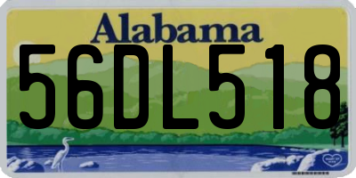 AL license plate 56DL518