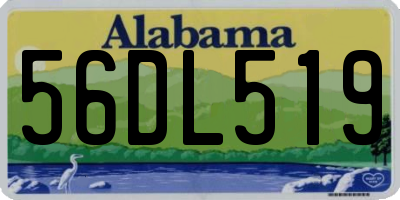 AL license plate 56DL519