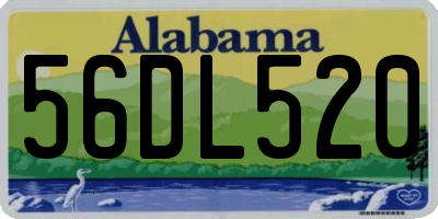 AL license plate 56DL520