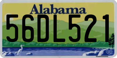 AL license plate 56DL521