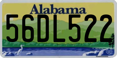 AL license plate 56DL522