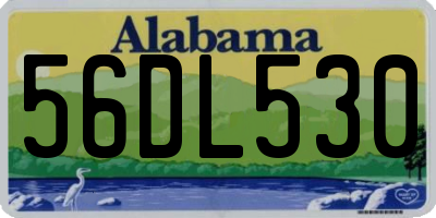 AL license plate 56DL530