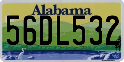 AL license plate 56DL532