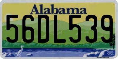 AL license plate 56DL539