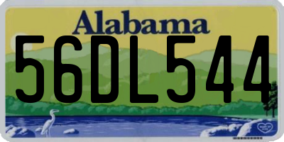 AL license plate 56DL544
