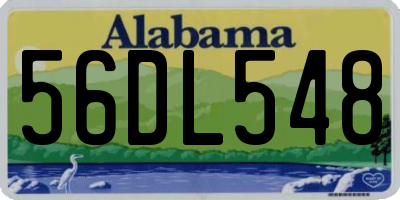 AL license plate 56DL548